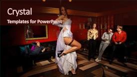  Presentation with bachelor - Slide deck consisting of bachelor's party in strip background and a  colored foreground