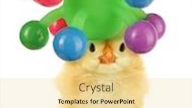  Presentation with chick - Beautiful presentation featuring crazy-chick-with-even-crazier backdrop and a blonde colored foreground