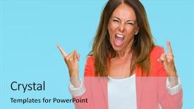  Presentation with metal music - Colorful slides enhanced with crazy expression doing rock backdrop and a arctic colored foreground