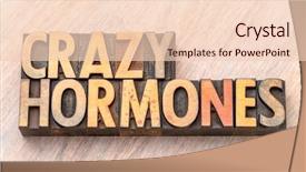  Presentation with hormone - Slide set enhanced with crazy hormones - word abstract background and a lemonade colored foreground