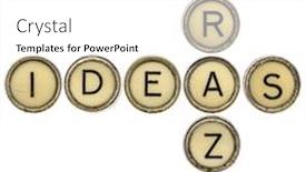  Presentation with ideas - Slides enhanced with crazy-ideas-crossword-in-old and a  colored foreground