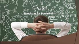  Presentation with inventor - PPT theme consisting of laboratory physic - crazy inventor photo compilation photo background and a gray colored foreground