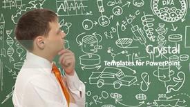  Presentation with inventor - Slides having healthcare business development - crazy inventor photo compilation photo background and a gray colored foreground