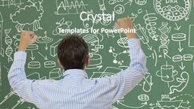  Presentation with inventor - Presentation theme enhanced with laboratory physic - crazy inventor photo compilation photo background and a gray colored foreground