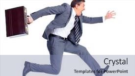  Presentation with nurse running - Amazing presentation having crazy people - happy running businessman isolated backdrop and a seafoam green colored foreground