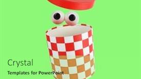  Presentation with crazy - Presentation theme enhanced with crazy-pop-eyes-are-jumping background and a seafoam green colored foreground