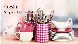  Presentation with utensils - Cool new slides with learned educate learn knowledge education backdrop and a gray colored foreground