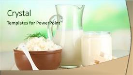  Presentation with dairy products - Audience pleasing slides consisting of love job great work concept backdrop and a gray colored foreground