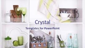  Presentation with cooking equipment kitchen utensils - Cool new presentation theme with creakers - kitchen utensils and tableware backdrop and a sky blue colored foreground