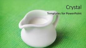  Presentation with milk - Slide set enhanced with creakers - pitcher of milk background and a seafoam green colored foreground