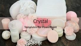  Presentation with beauty products - Cool new slides with cream ex foliating salt heart backdrop and a lemonade colored foreground