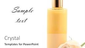  Presentation with cream - PPT theme having cream for the body close-up on a white background with sample text background and a white colored foreground