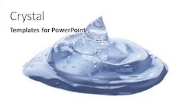  Presentation with serum - PPT theme with enzymes - cream gel transparent cosmetic sample background and a white colored foreground