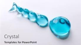  Presentation with beauty cosmetic - Theme having cream-gel-transparent-cosmetic-sample background and a sky blue colored foreground