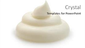  Presentation with cream - Slide set featuring cream-isolated-on-white-background background and a white colored foreground