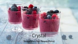  Presentation with frozen foods raspberry blueberry cranberry - Cool new theme with cream juice - delicious blackberry raspberry and blueberry backdrop and a light blue colored foreground