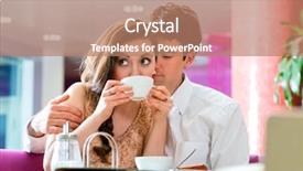  Presentation with ice cream - Beautiful PPT theme featuring cream parlor spends leisure time backdrop and a  colored foreground