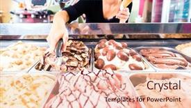  Presentation with wafer - PPT theme having cream to wafer in parlor background and a lemonade colored foreground