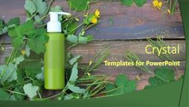  Presentation with herb - Beautiful slide deck featuring cream-with-celandine-herb-mockup backdrop and a tawny brown colored foreground