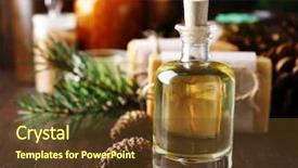  Presentation with essential oil - Cool new theme with cream with pine extract backdrop and a tawny brown colored foreground