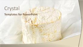  Presentation with camembert - Slide set enhanced with creamy-camembert-cheese background and a cream colored foreground