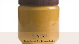  Presentation with peanut butter - Colorful PPT theme enhanced with creamy peanut butter isolated backdrop and a yellow colored foreground