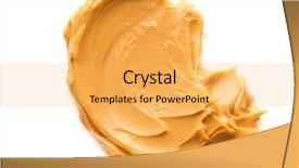  Presentation with peanut butter - Slide deck with creamy peanut butter on white background and a yellow colored foreground