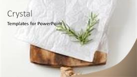  Presentation with wax - Slide deck featuring creased-sheet-of-white-wax background and a white colored foreground