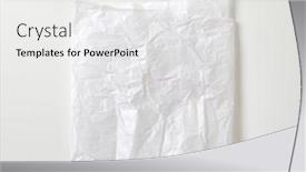  Presentation with white sheet - Audience pleasing slides consisting of creased-sheet-of-white-wax backdrop and a white colored foreground