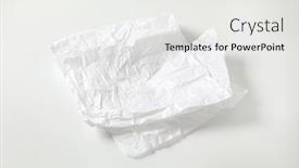  Presentation with wax - Theme featuring creased-sheet-of-white-wax background and a white colored foreground