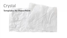  Presentation with white sheet - Beautiful PPT layouts featuring creased-sheet-of-white-wax backdrop and a white colored foreground