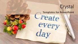  Presentation with create - PPT layouts with create every day inpirational advice background and a  colored foreground