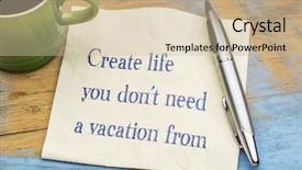  Presentation with purpose - PPT layouts having create life you do not background and a soft green colored foreground