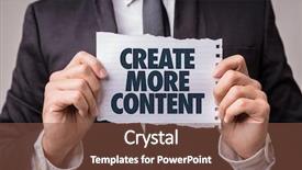 Presentation with create - Presentation theme with create more content background and a tawny brown colored foreground