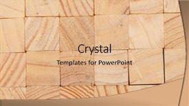  Presentation with wooden toy - Presentation consisting of create path - wooden toy blocks background and a coral colored foreground