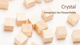  Presentation with wooden toy - Presentation theme enhanced with create path - wooden toy blocks background and a cream colored foreground