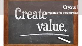  Presentation with create - Beautiful presentation design featuring create value - advice or reminder backdrop and a violet colored foreground