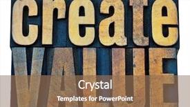  Presentation with create - Colorful theme enhanced with create value typography - inspiration concept backdrop and a coral colored foreground