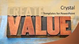  Presentation with inspiration - Slide deck consisting of create value typography - inspiration concept background and a lemonade colored foreground