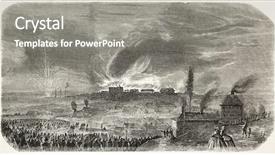  Presentation with fire - PPT layouts having created by ferat after levis background and a gray colored foreground