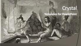  Presentation with hut - Audience pleasing presentation consisting of created by stahl after kane backdrop and a gray colored foreground