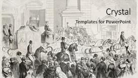  Presentation with pope - Slide deck with created by worms after sketch background and a lemonade colored foreground