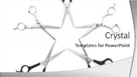  Presentation with five star - PPT theme consisting of created within blades of five background and a white colored foreground