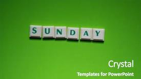  Presentation with green screen - Amazing presentation theme having created word of sunday backdrop and a shamrock green colored foreground