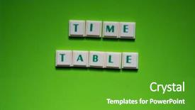 Presentation with green screen - Amazing presentation having created words of time table backdrop and a shamrock green colored foreground