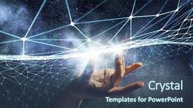  Presentation with connection - Theme having creating technologies for connection mixed background and a  colored foreground