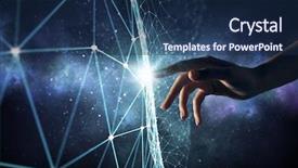  Presentation with connection - Beautiful presentation featuring creating technologies for connection mixed backdrop and a navy blue colored foreground