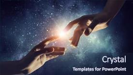  Presentation with interaction - PPT layouts having creation - connection and interaction concept mixed background and a navy blue colored foreground