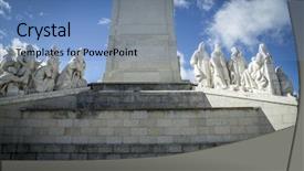  Presentation with people of los angeles - Amazing PPT theme having creation bible - cerro de los angeles is backdrop and a teal colored foreground