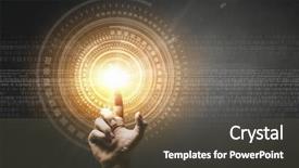  Presentation with creation - Colorful slide set enhanced with creation bible - close up of human hands backdrop and a dark gray colored foreground